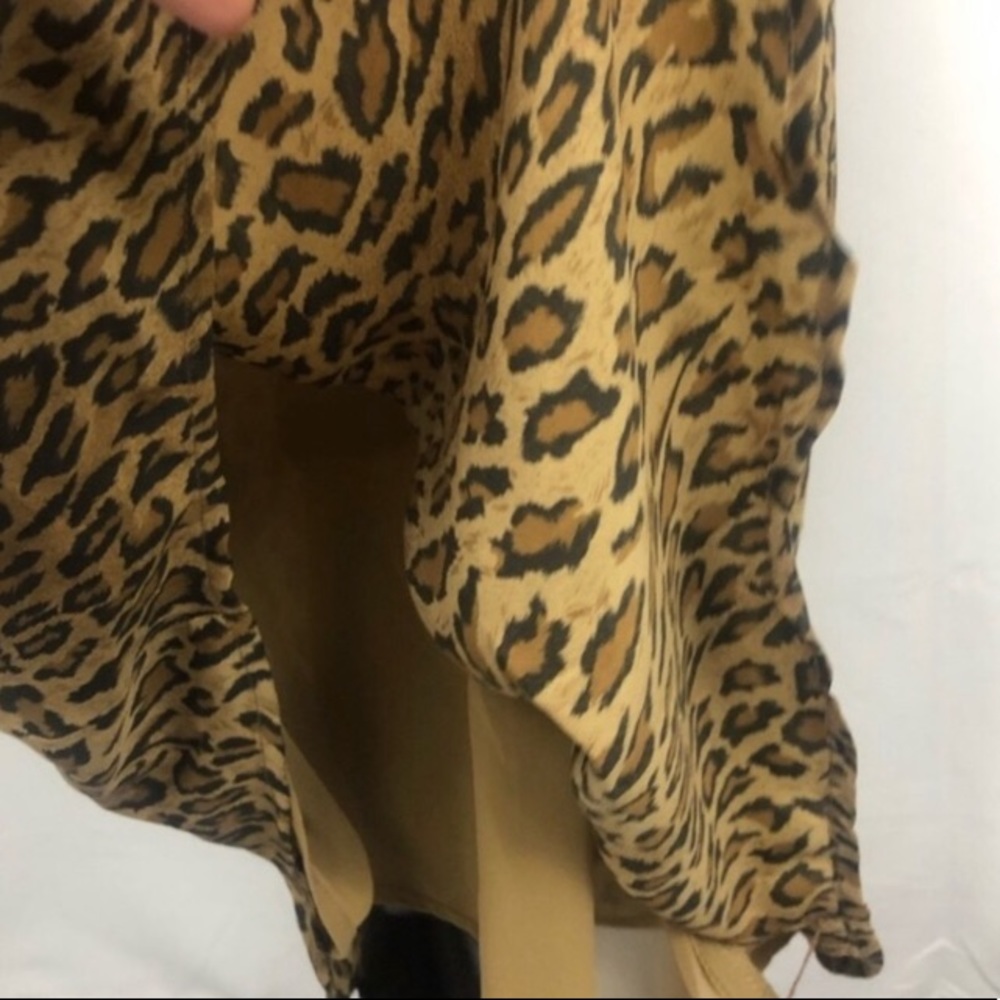 NWT Lauren Ralph Lauren Silk Cheetah Maxi Dress - Picture 5 of 7